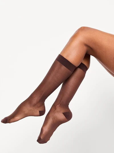 Knee-High Sheer Socks for Women