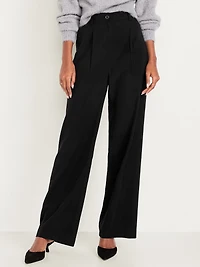 Extra High-Waisted Drapey Trouser Super Wide-Leg Pants