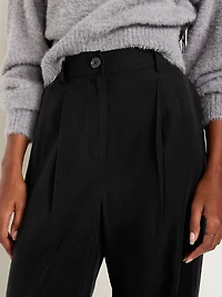 Extra High-Waisted Drapey Trouser Super Wide-Leg Pants