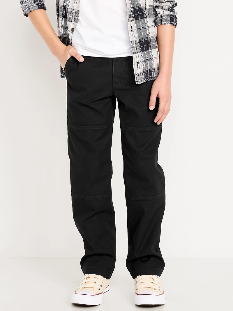 Canvas Straight-Leg Utility Pants for Boys