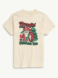 Santa Wranglin Around Short Sleeve Graphic Tee