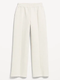 High-Waisted Bounce Fleece Wide-Leg Sweatpants