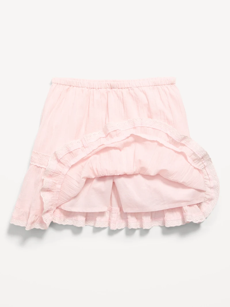 Crinkle Gauze Skort for Girls