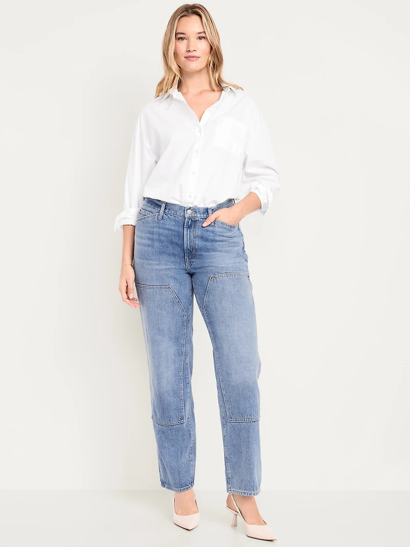 High-Waisted OG Loose Rigid Jeans