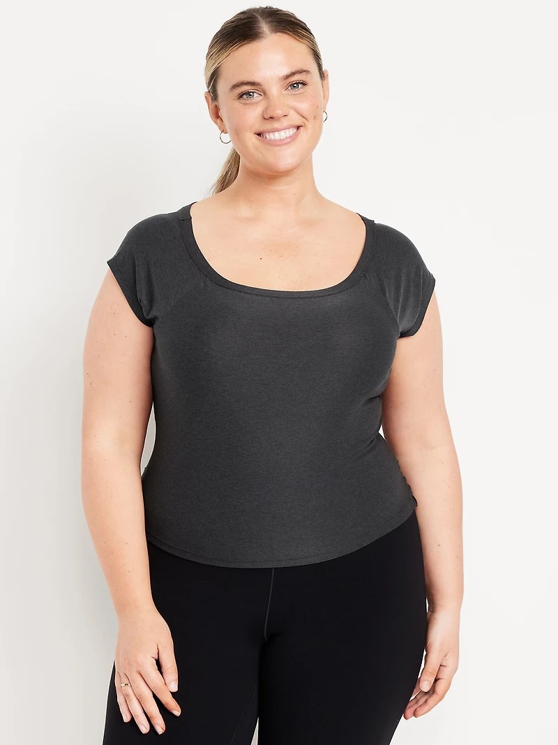 CloudMotion Ballet Twist-Back Top