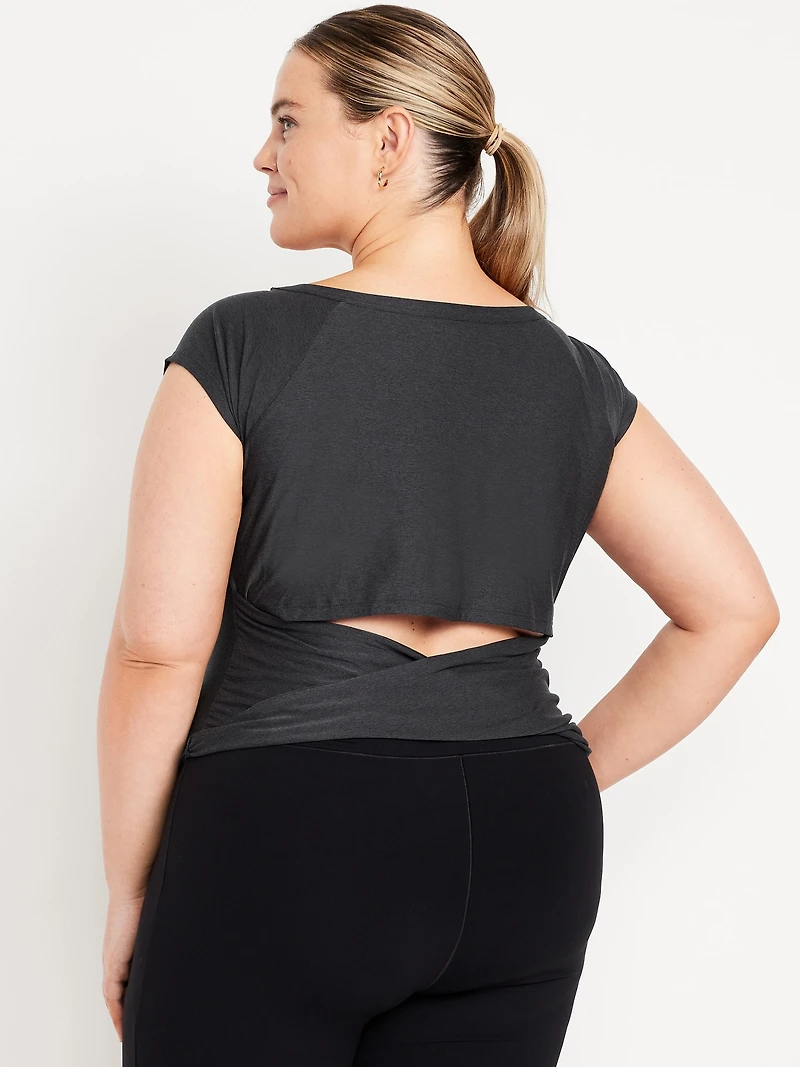 CloudMotion Ballet Twist-Back Top