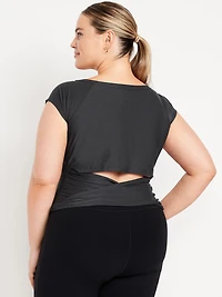 CloudMotion Ballet Twist-Back Top