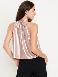 Satin Shine Halter Top