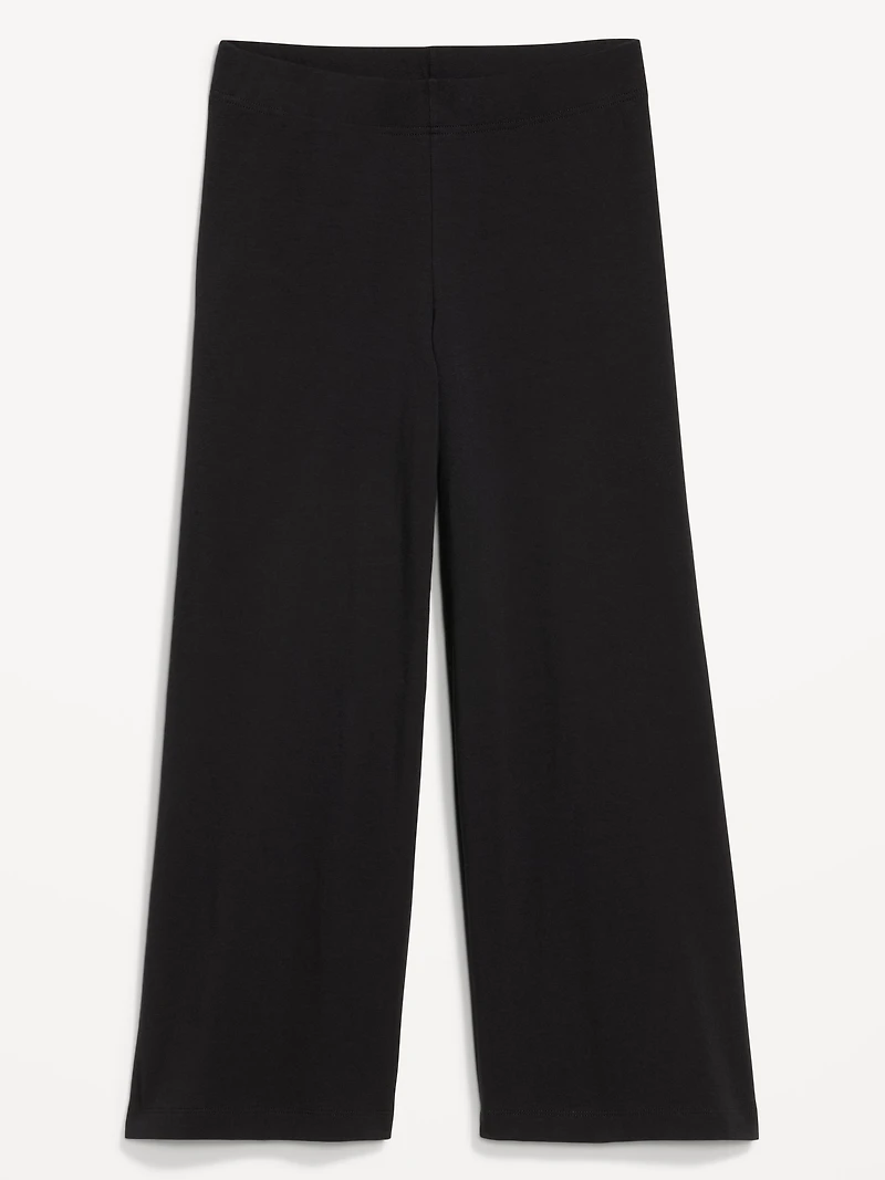 High-Waisted Fashion Wide-Leg Cropped Leggings