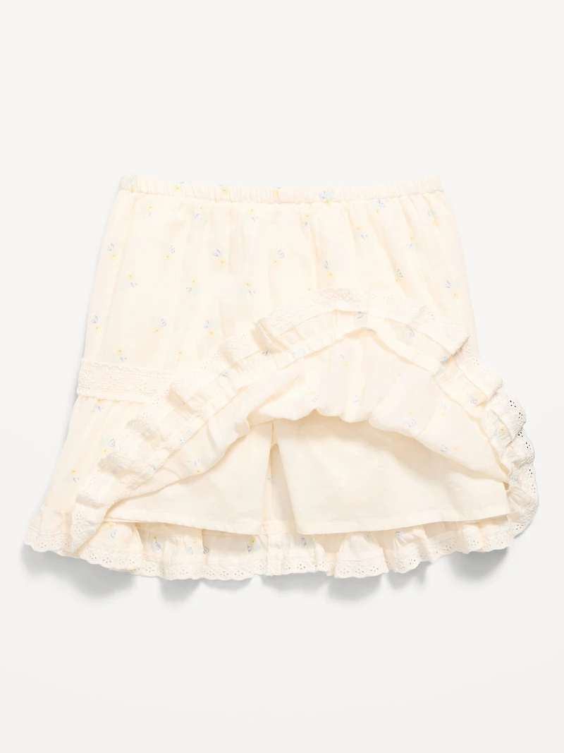 Crinkle Gauze Skort for Girls