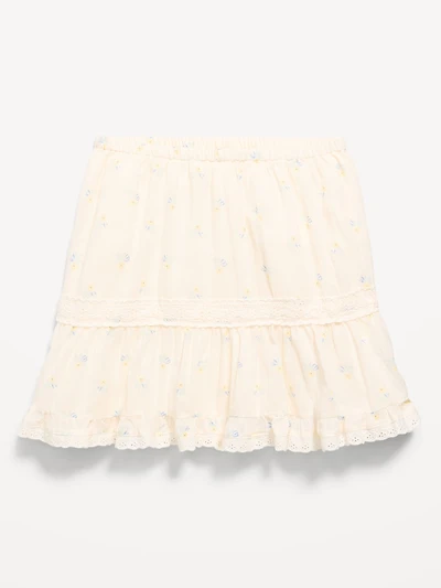 Crinkle Gauze Skort for Girls