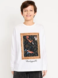 Oversized Long-Sleeve Graphic T-Shirt for Boys