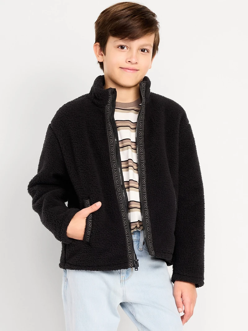 Sherpa Zip Jacket for Boys