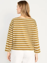 Long-Sleeve Mariner Loose T-Shirt