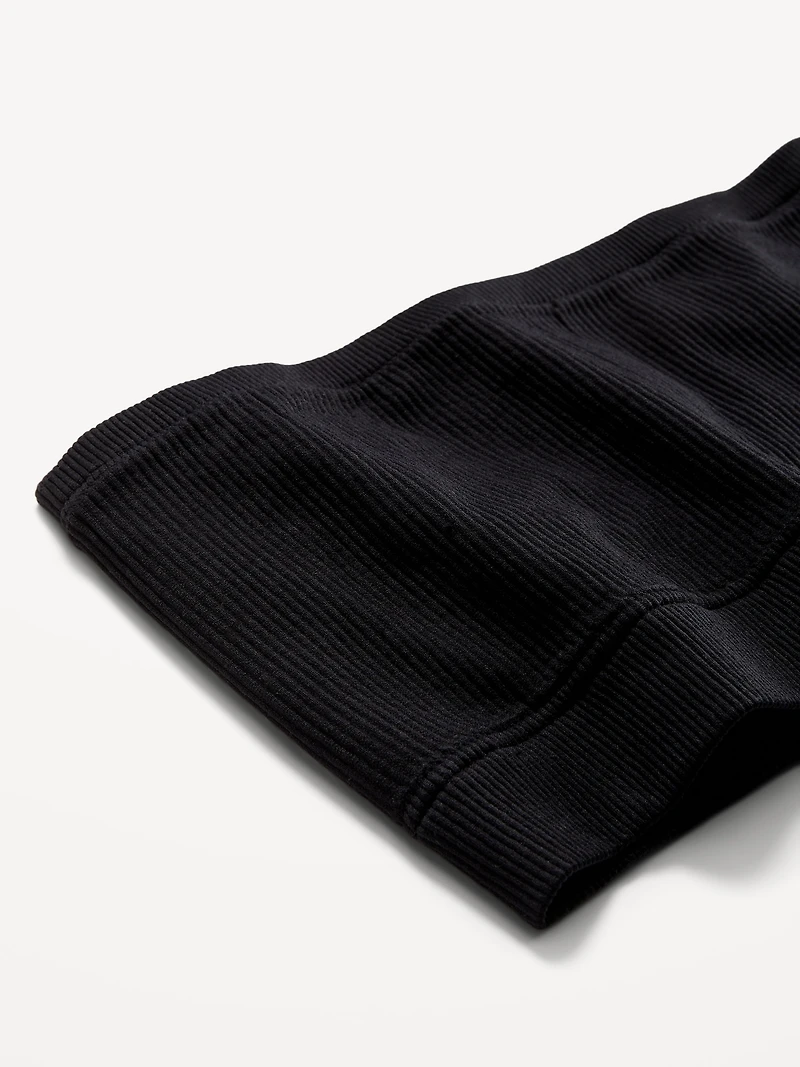 Seamless Ribbed Longline Bandeau