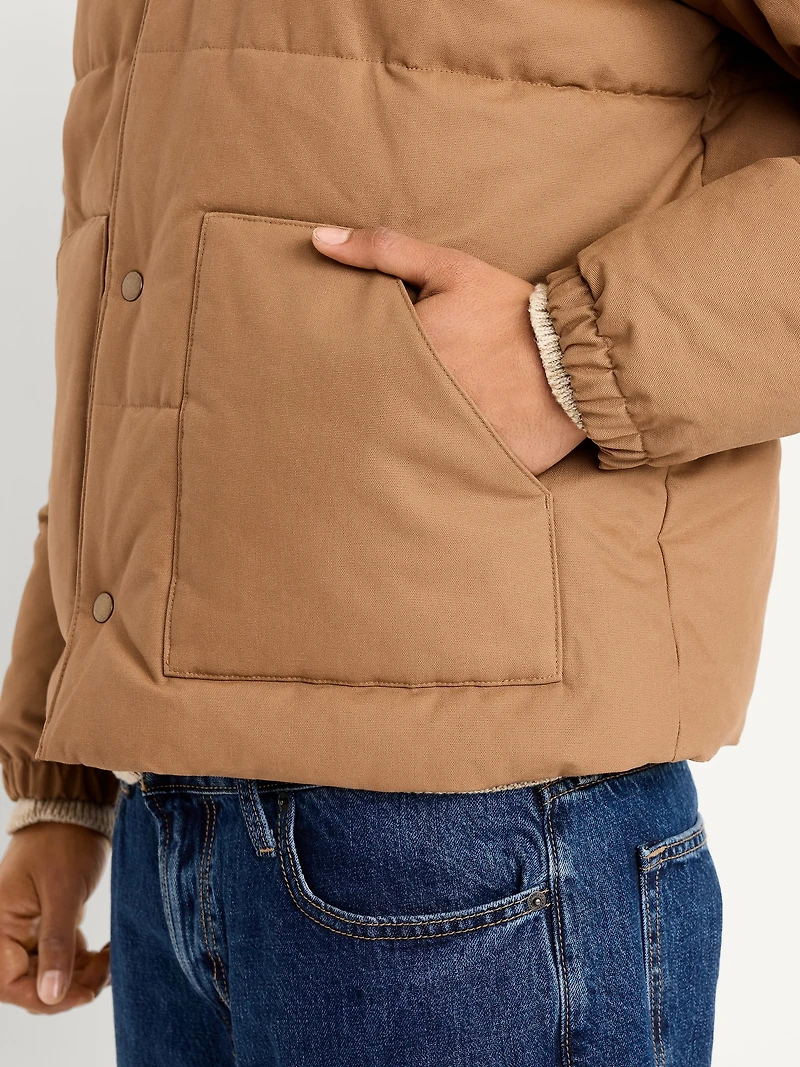 Western Canvas Puffer Jacket