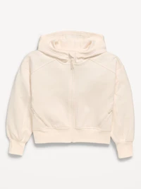 Oversized Dynamic Fleece Full-Zip Hoodie for Girls