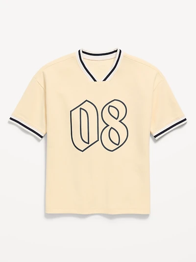 Short-Sleeve Soccer Jersey Sweater for Boys