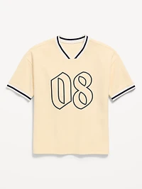 Short-Sleeve Soccer Jersey Sweater for Boys