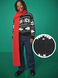 SoSoft Oversized Fair Isle Sweater for Boys
