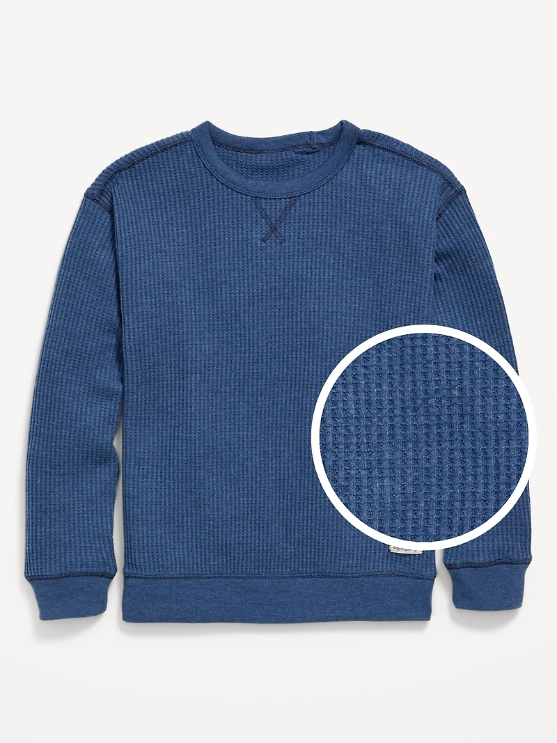 Long-Sleeve Thermal-Knit T-Shirt for Boys
