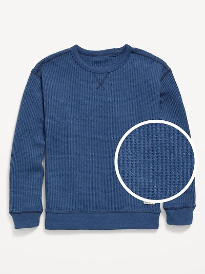 Long-Sleeve Thermal-Knit T-Shirt for Boys