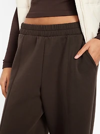 High-Waisted Bounce Fleece Wide-Leg Sweatpants