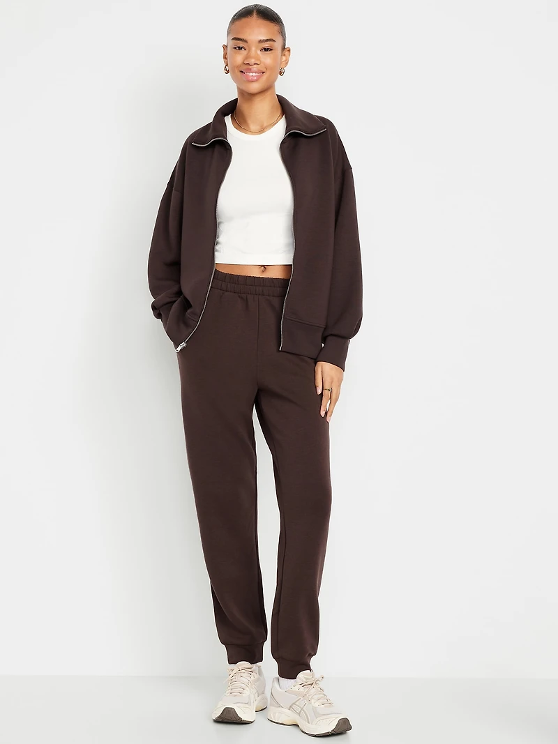 High-Waisted Bounce Fleece Jogger Sweatpants