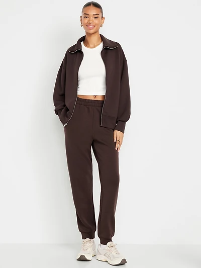 High-Waisted Bounce Fleece Jogger Sweatpants