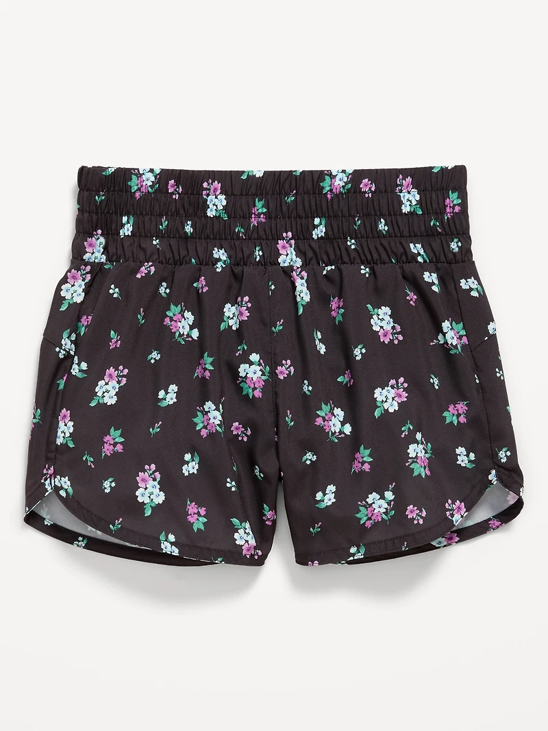 High-Waisted Dolphin-Hem Run Shorts for Girls