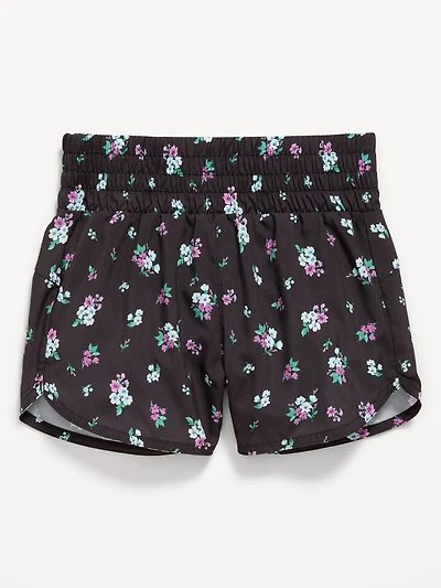 High-Waisted Dolphin-Hem Run Shorts for Girls