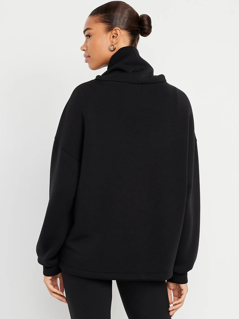 Bounce Fleece Funnel Neck Tunic