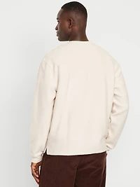 Loose Pocket Crew-Neck Sweatshirt