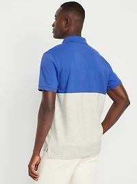 Color-Block Pique Polo