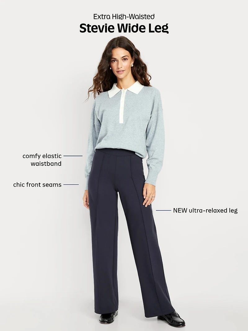 Extra High-Waisted Stevie Wide-Leg Pants