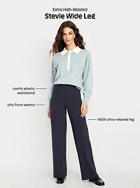 Extra High-Waisted Stevie Wide-Leg Pants