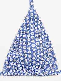 Pique Triangle String Bikini Swim Top