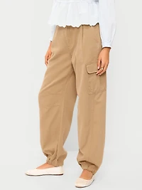 Twill Barrel Cargo Pants