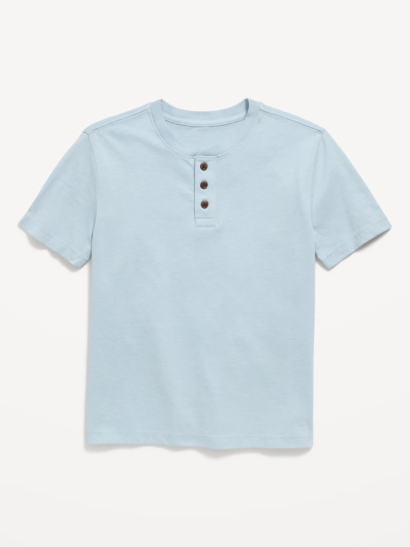 Softest Short-Sleeve Henley T-Shirt for Boys