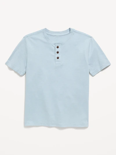 Softest Short-Sleeve Henley T-Shirt for Boys