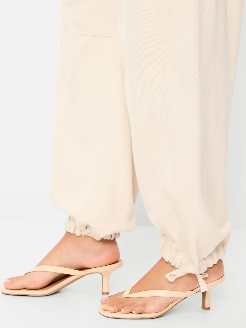 Twill Barrel Cargo Pants