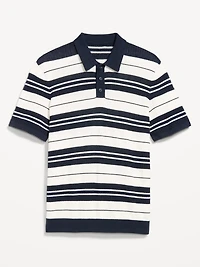 Striped Polo Sweater