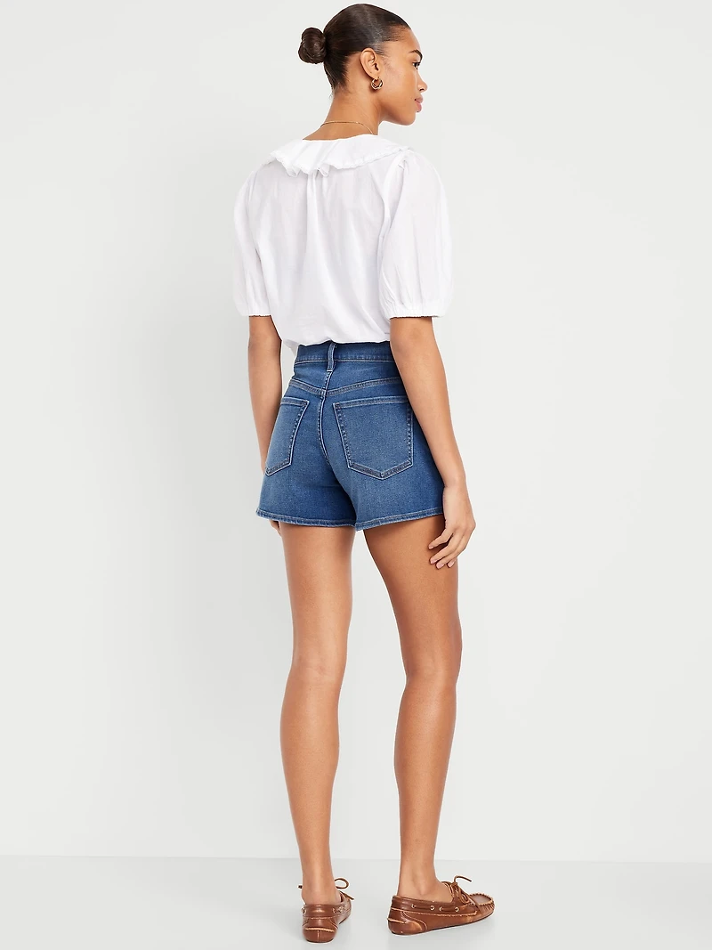 High-Waisted Wow Jean Shorts - 4-inch inseam