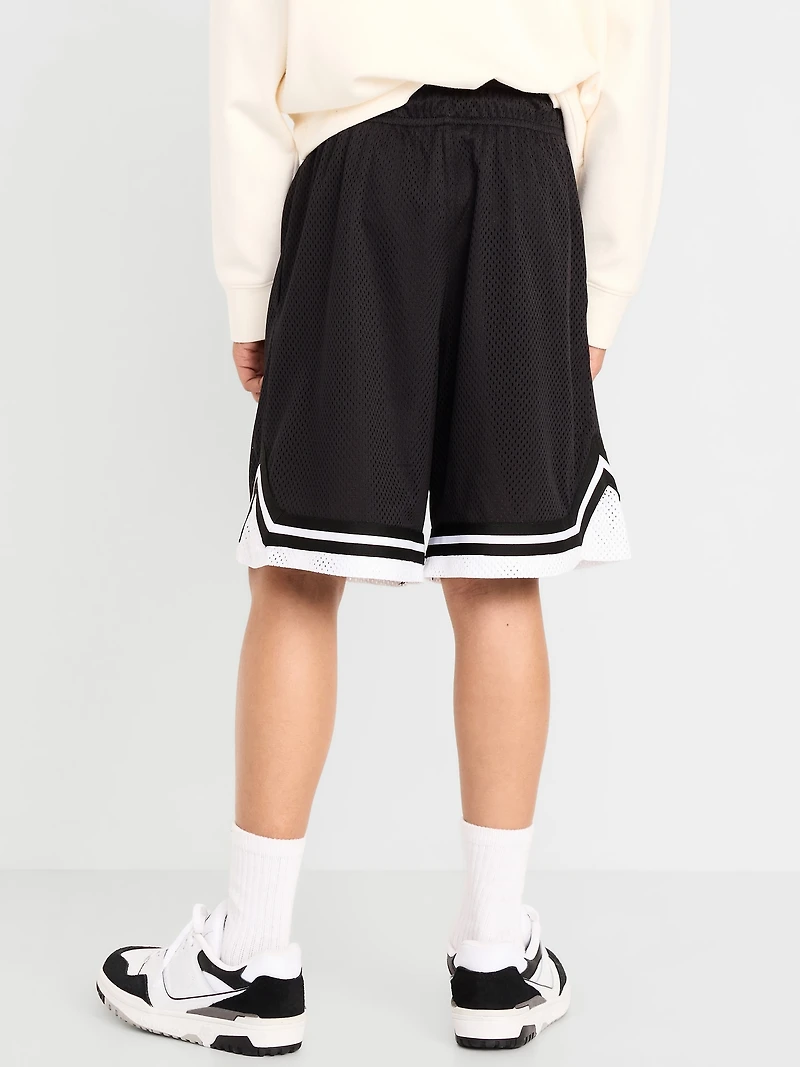Knee Length Mesh Basketball Shorts for Boys