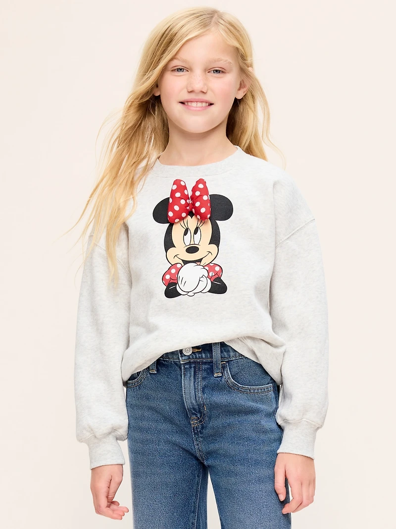 Old Navy x Disney Oversized Minnie Logo-Graphic Tunic Sweatshirt for Girls