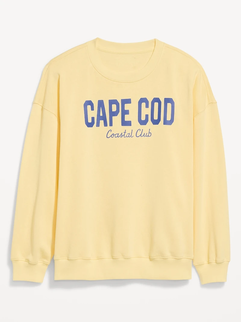 Oversized Graphic Sweatshirt for Women