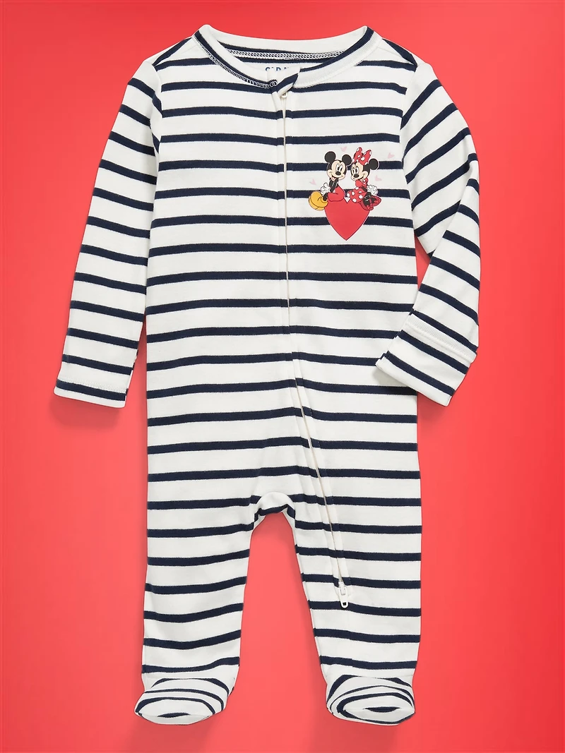 Old Navy x Disney Sleep & Play 2-Way-Zip Footed One-Piece for Baby