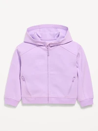 Oversized Dynamic Fleece Full-Zip Hoodie for Toddler Girls