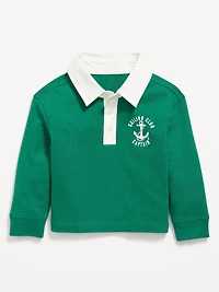 Unisex Oversized Boxy-Fit Long-Sleeve Rugby Shirt for Toddler