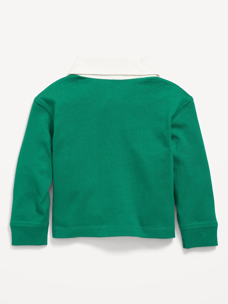 Unisex Oversized Boxy-Fit Long-Sleeve Rugby Shirt for Toddler